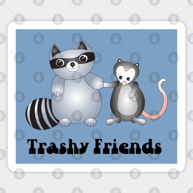 Trashy Friends Sticker by candhdesigns